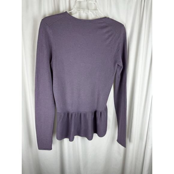 Ann Taylor Peplum Sweater, Lavender, Sz: S, 57-26 - Picture 10 of 16